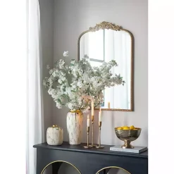 Discount Distressed Gray Vase with Gold Splatter, 14 in. Vases