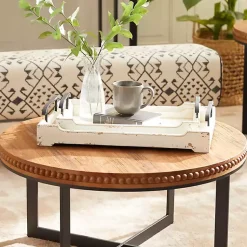 New Distressed Wood Trays, Set of 2 Decorative Trays