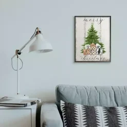 Best Distressed Merry Christmas Tree Wall Plaque Christmas Art & Wall Decor