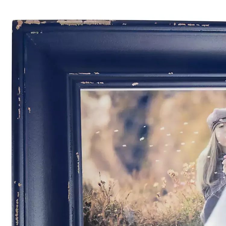 Online Distressed Navy Farmhouse Frame, 8x10 Picture Frames