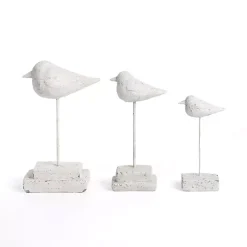 Outlet Distressed Bird Figurines, Set of 3 Statues & Figurines