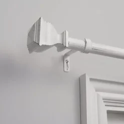 Kirklands Home Curtain Rods & Hardware|Distressed White Napoleon Curtain Rod, 120 in.