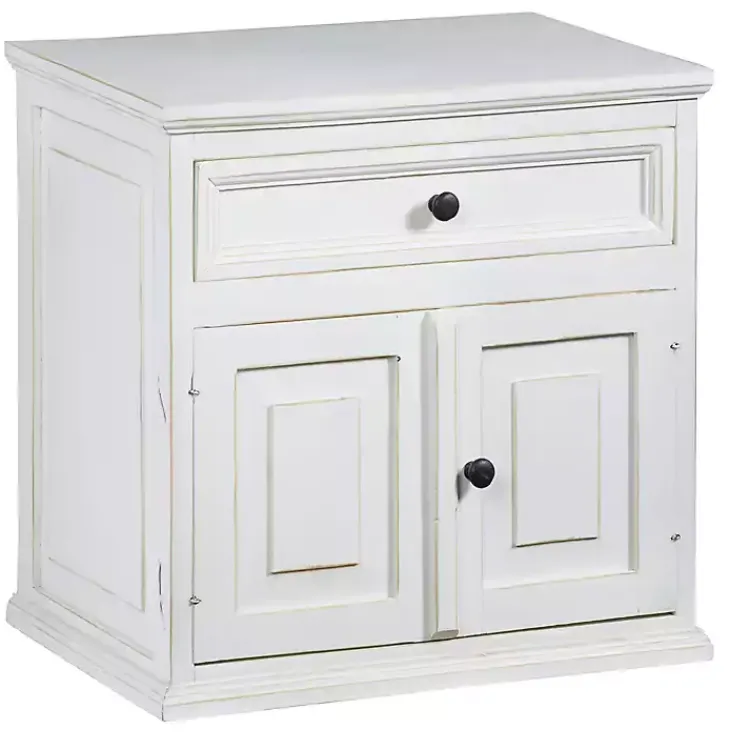 Kirklands Home Nightstands|Distressed Nightstand White