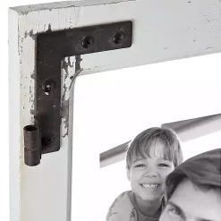 Online Distressed Wood and Metal Windowpane Collage Frame Collage Frames