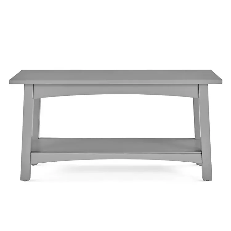 Kirklands Home Benches & Ottomans|Dove Rustic Farmhouse Wood Bench Gray
