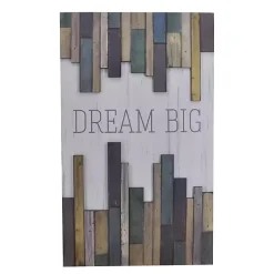 Kirklands Home Wall Quotes & Signs|Dream Big Wood Slat Wall Plaque