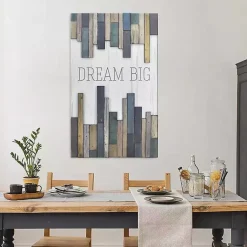 Kirklands Home Wall Quotes & Signs|Dream Big Wood Slat Wall Plaque
