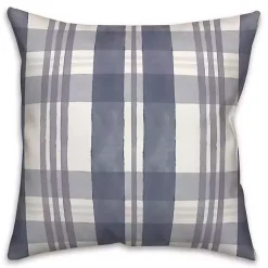 Best Dusty Blue Plaid Harvest Throw Pillow Pillows
