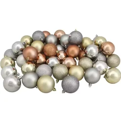 Outlet Earth Tones Shatterproof Ball Ornaments, Set of 60 Christmas Ornaments