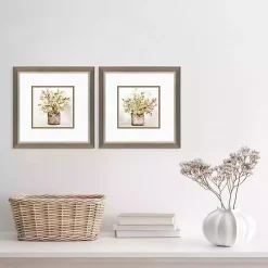 Kirklands Home Framed Art|Earthy Garden Framed Art Prints, Set of 2