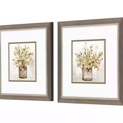 Kirklands Home Framed Art|Earthy Garden Framed Art Prints, Set of 2