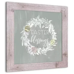 Best Easter Blessings Wreath Framed Art Print Easter Decorations