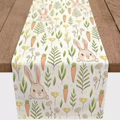 Best Easter Bunnies and Carrots Table Runner, 90 in. Easter Decorations
