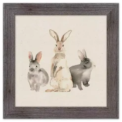 Discount Easter Bunny Trio Framed Art Print Easter Decorations