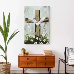 Online Easter Cross Canvas Art Print Easter Decorations