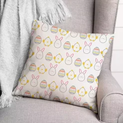 Online Easter Egg Icons Outdoor Pillow Easter Decorations