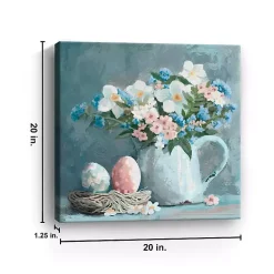 Best Easter Eggs and Floral Jug Canvas Art Print Easter Decorations