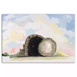 Easter Tomb Painterly Canvas Wall Art Easter Decorations