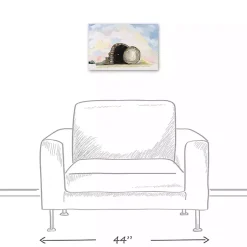 Easter Tomb Painterly Canvas Wall Art Easter Decorations