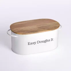Kirklands Home Kitchen Storage|Easy Doughs It Metal Bread Box White