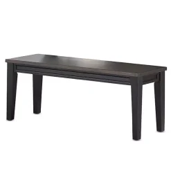 Kirklands Home Benches & Ottomans|Ebony and Driftwood Two-Tone Bench Black