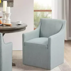 Kirklands Home Dining Chairs|Elaine Upholstered Skirted Dining Chair Blue