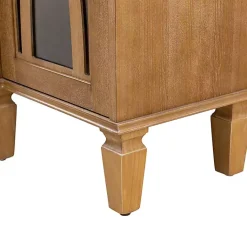 Kirklands Home Cabinets & Sideboards|Eleanora Acorn Wood 4-Door Sideboard Brown