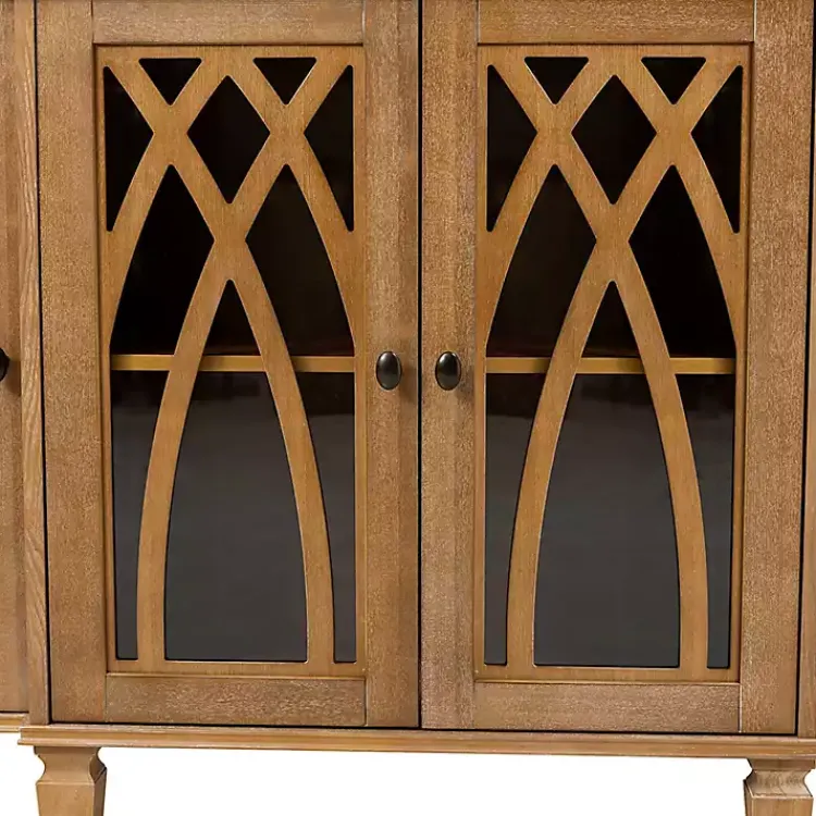 Kirklands Home Cabinets & Sideboards|Eleanora Acorn Wood 4-Door Sideboard Brown