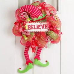 Best Elf Legs Christmas Wreath Wreaths