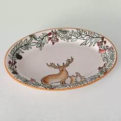 Sale Embossed Woodland Christmas Serving Platter Christmas Dining & Entertaining