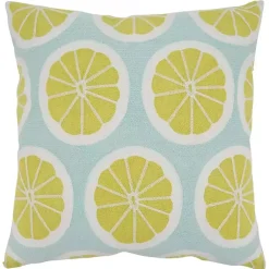 Hot Embroidered Fruity Citrus Pillow Pillows