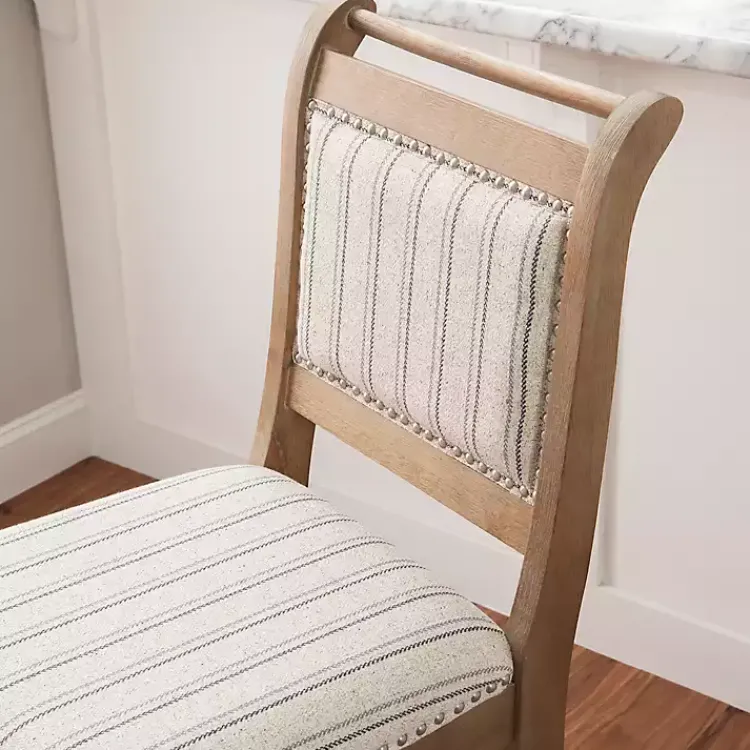 Kirklands Home Bar Stools & Counter Height Stools|Emma Bar Stool with Nailhead Trim Gray