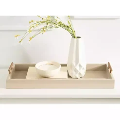New Evelyn Cream Narrow Decorative Tray Decorative Trays