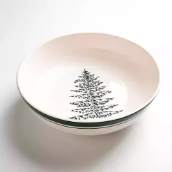 Online Evergreen Tree Round Serving Bowl Christmas Dining & Entertaining