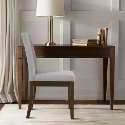 Kirklands Home Dining Chairs|Everly Upholstered Dining Chairs, Set of 2 Gray