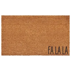 Best Fa La La Coir Doormat Outdoor Christmas Decorations