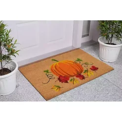 Kirklands Home Doormats|Fall Pumpkin Coir Doormat