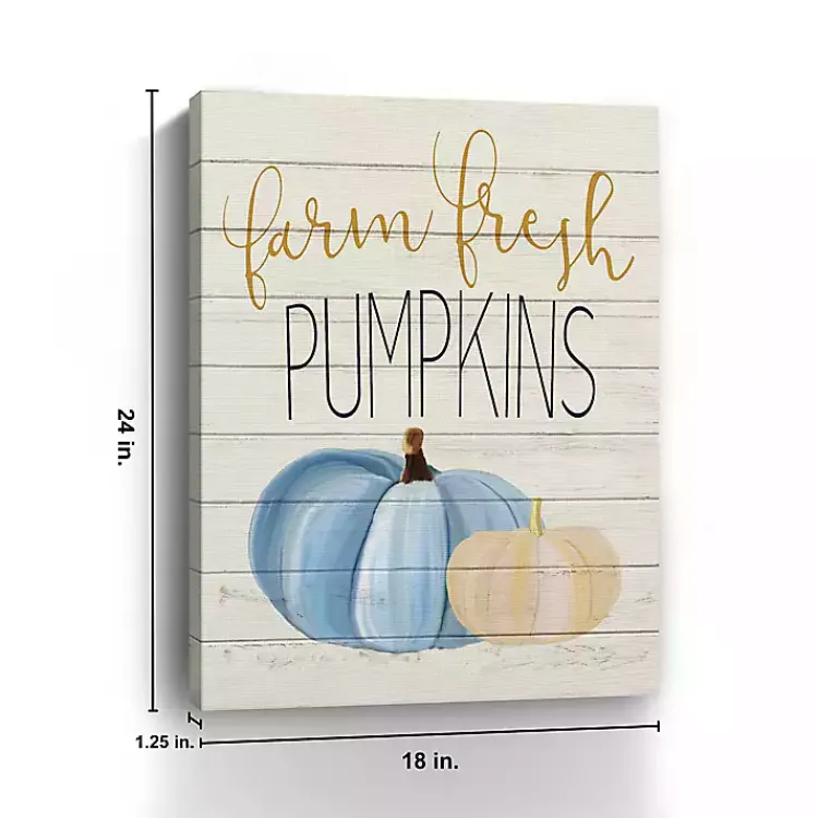 Sale Farm Fresh Pumpkins Canvas Art Print Fall