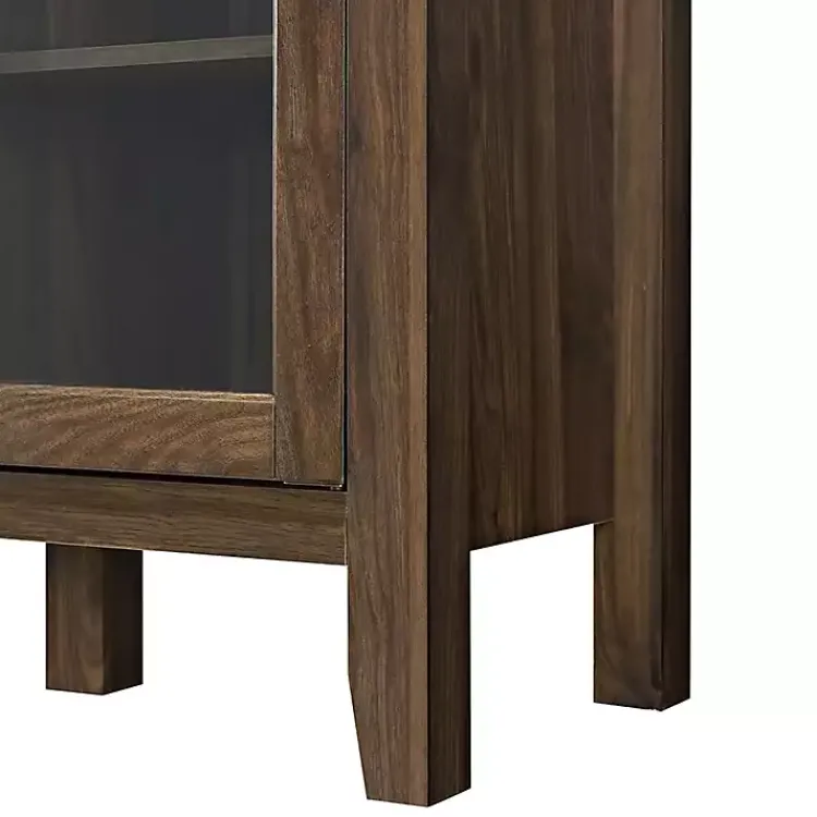 Kirklands Home Tv Stands & Media Consoles|Farmhouse Highboy Dark Walnut TV Stand Brown