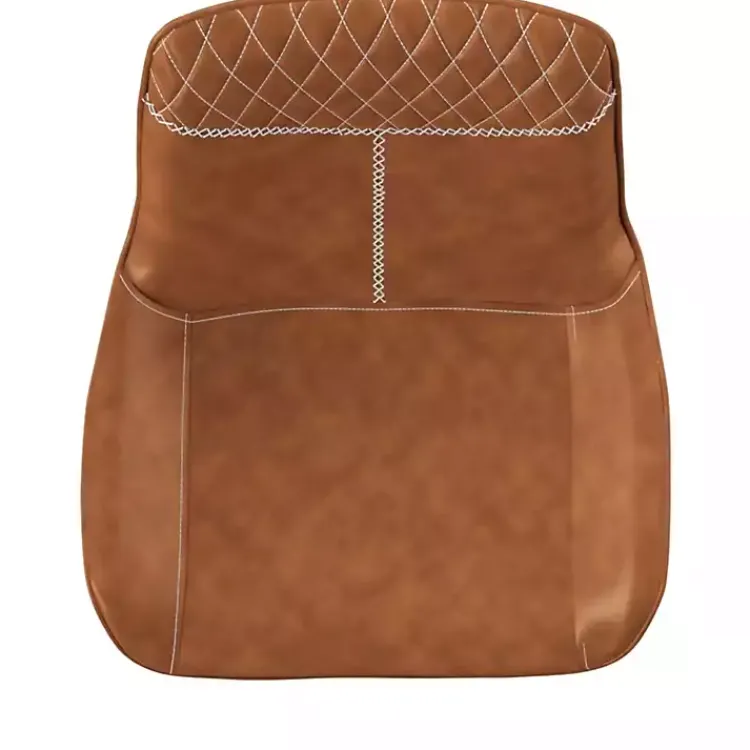 Kirklands Home Dining Chairs|Faux Leather Dining Chairs, Set of 2 Brown