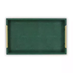 Faux Leather Tray Decorative Trays