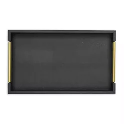 Faux Leather Snakeskin Tray Decorative Trays