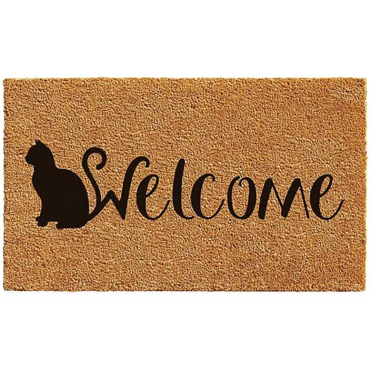 Kirklands Home Doormats|Feline Welcome Doormat