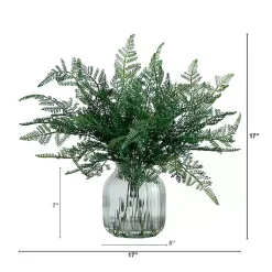 Best Fern Arrangement in Textured Glass Vase Arrangements & Greenery