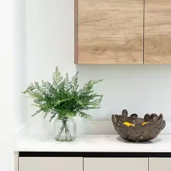 Best Fern Arrangement in Textured Glass Vase Arrangements & Greenery