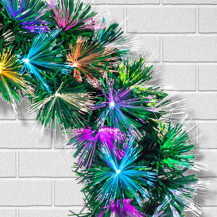Clearance Fiber Optic Color Changing Christmas Wreath Christmas Wreaths