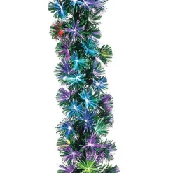 Clearance Fiber Optic Color Changing Christmas Garland Christmas Arrangements & Garland