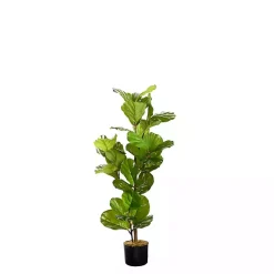 Best Fiddle Leaf Fig Tree in Black Pot, 4 ft. Trees & Topiaries