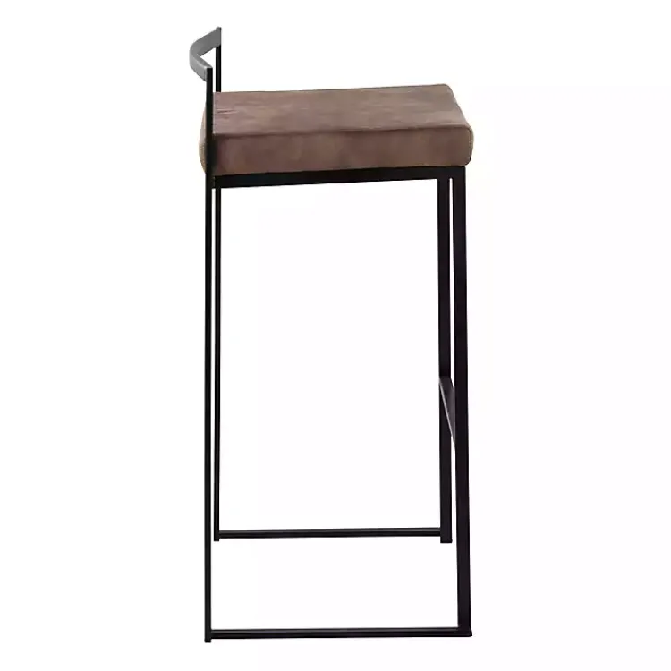 Kirklands Home Bar Stools & Counter Height Stools|Fiji Stackable Bar Stools, Set of 2 Brown