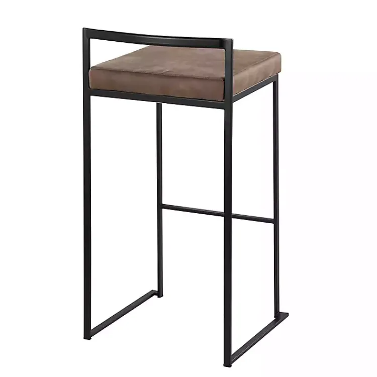 Kirklands Home Bar Stools & Counter Height Stools|Fiji Stackable Bar Stools, Set of 2 Brown
